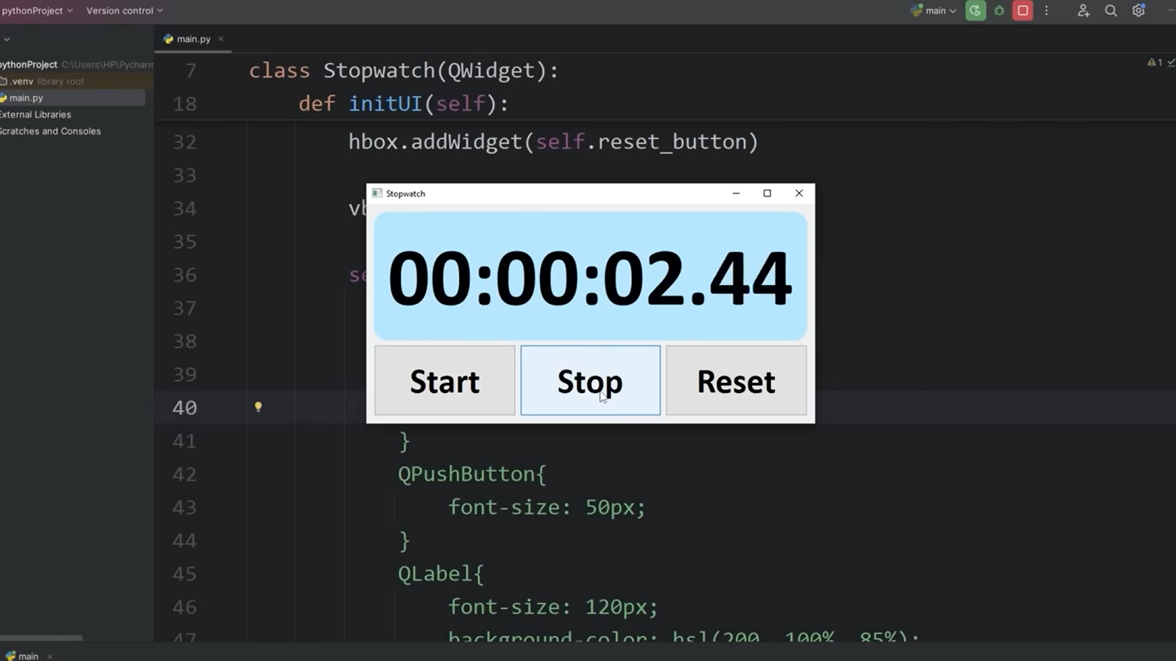 Python Stopwatch